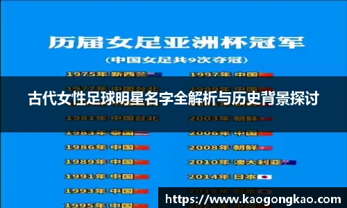 古代女性足球明星名字全解析与历史背景探讨